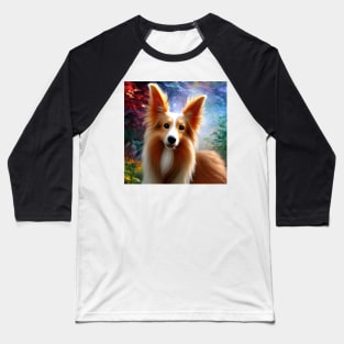 Sheltie Art Baseball T-Shirt